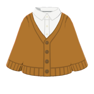 Dress shirt and cardigan