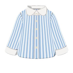 Vertical-striped dress shirt