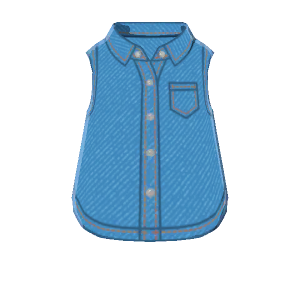 Sleeveless denim shirt