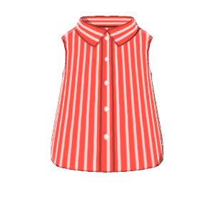 Sleeveless striped shirt