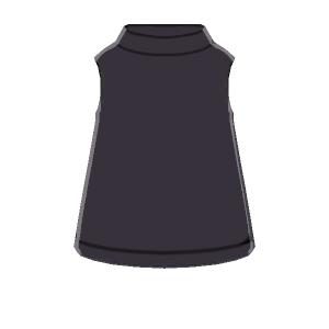 Sleeveless turtleneck shirt