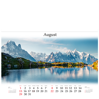 Famous-mountains calendar