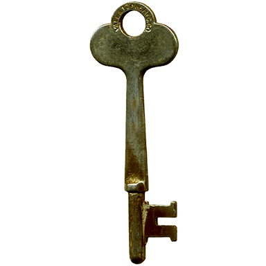 Brass key