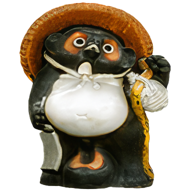 Tanuki statue