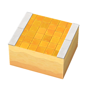 Gold-tile path